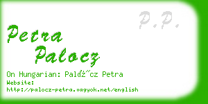 petra palocz business card
